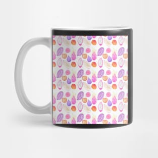 Bright watercolor tropical fruit pattern Mug